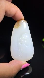 和田玉糖白弥勒佛